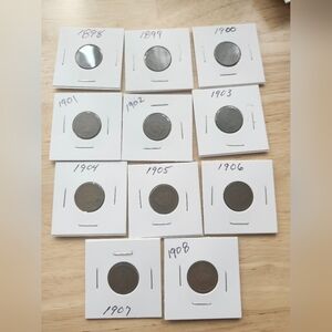 1898 Thru 1908 Indian Head Pennies